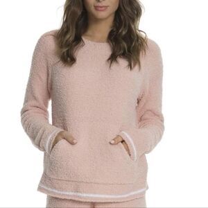 Barefoot Dreams Cozy Chic Crew Neck Pocket Pullover Sweater